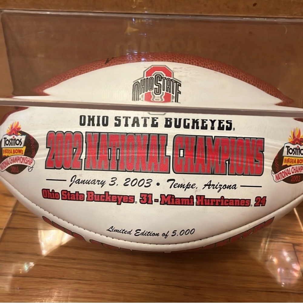 2002 Ohio State championship NCAA Tostitos ball